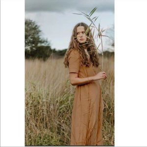 Muse & Marlowe Organic Cotton Midi Dress